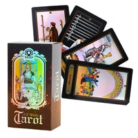 tarot cards cartes oracle et tarot divinatoire holographic shiny tarot deck full english version board games