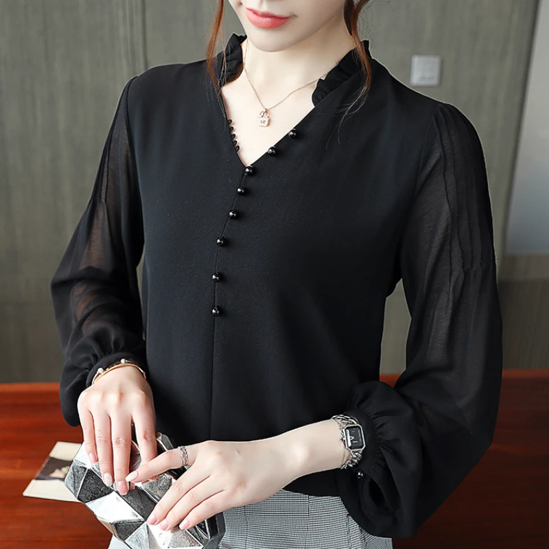 Женские рубашки с длинным рукавом модная блузка для женщин 2021 офисные женские