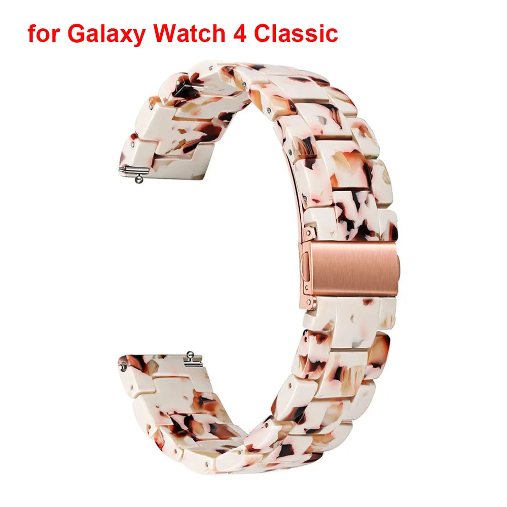 Galaxy Watch 4 Classic Watch Band for Galaxy Watch 42mm / Galaxy Watch 3 41mm/ Active2/Gear S2 Classic Strap 20mm Resin Bracelet