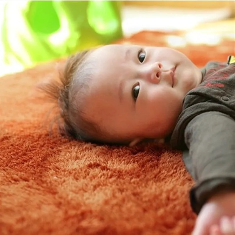 Современный домашний ковер для гостиной большой размер шелковая Толстая кровать