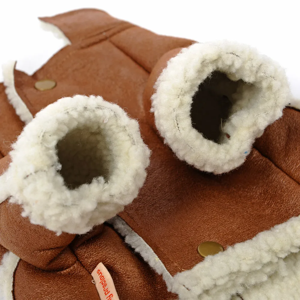 Модная куртка зимняя теплая для маленьких средних и крупных собак французского