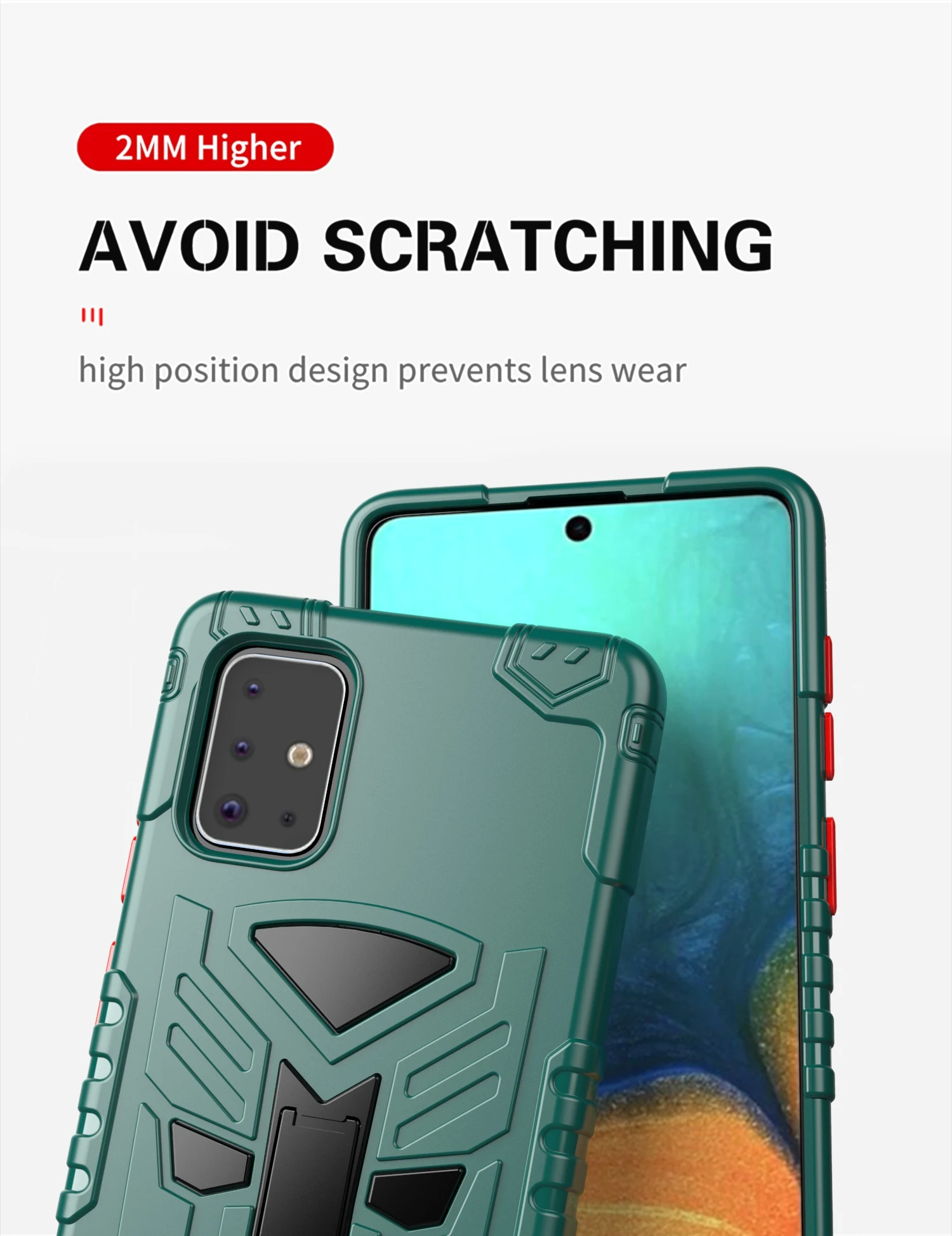 

Mobile Phone Case For Samsung A71 A30S A20 A30 Wide4 A20E Jean2 TC + TPU Shockproof Airbag Cover Soft Silicone