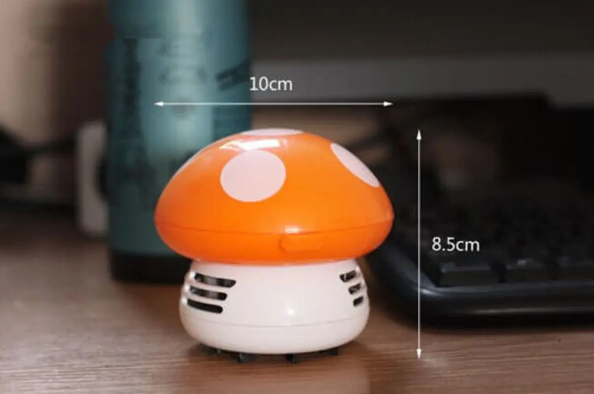

Mini Mushroom Desktop Coffee Table Vacuum Cleaner Dust Collector For Keyboard Home Office Dust Removal Rubber Crumbs