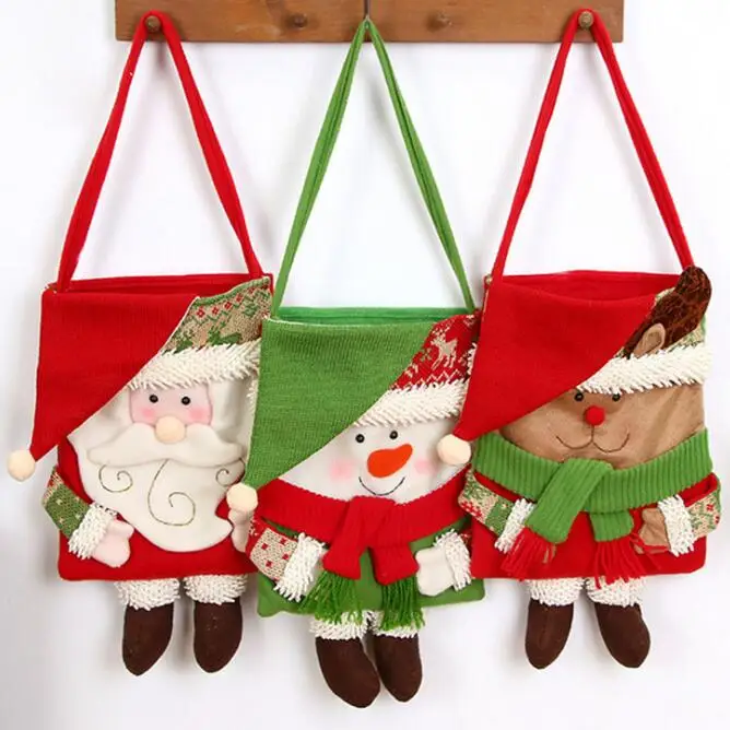 

Рождественский Подарочный мешок рождественские украшения портативные сумки конфетные сумки держатель книги