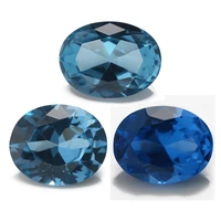 size 3x510x12mm blue oval shape synthetic spinel gems for jewelry 106 109 120