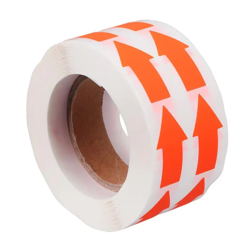 

1 Roll of Decorative Stickers Fluorescent Color Label Bright Arrow Label