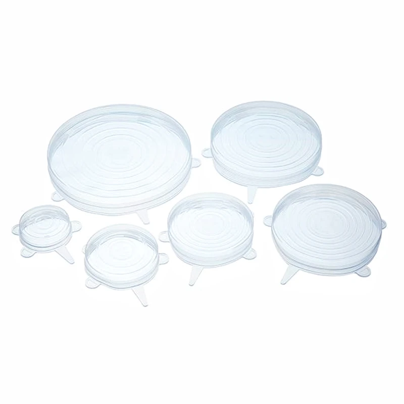 Силиконовая растягивающаяся стандартная прочная крышка для чашек контейнер