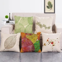 4545 cm cotton linen pillow case sofa seat bedroom living room cushion cover simple square home decorative pillowcases