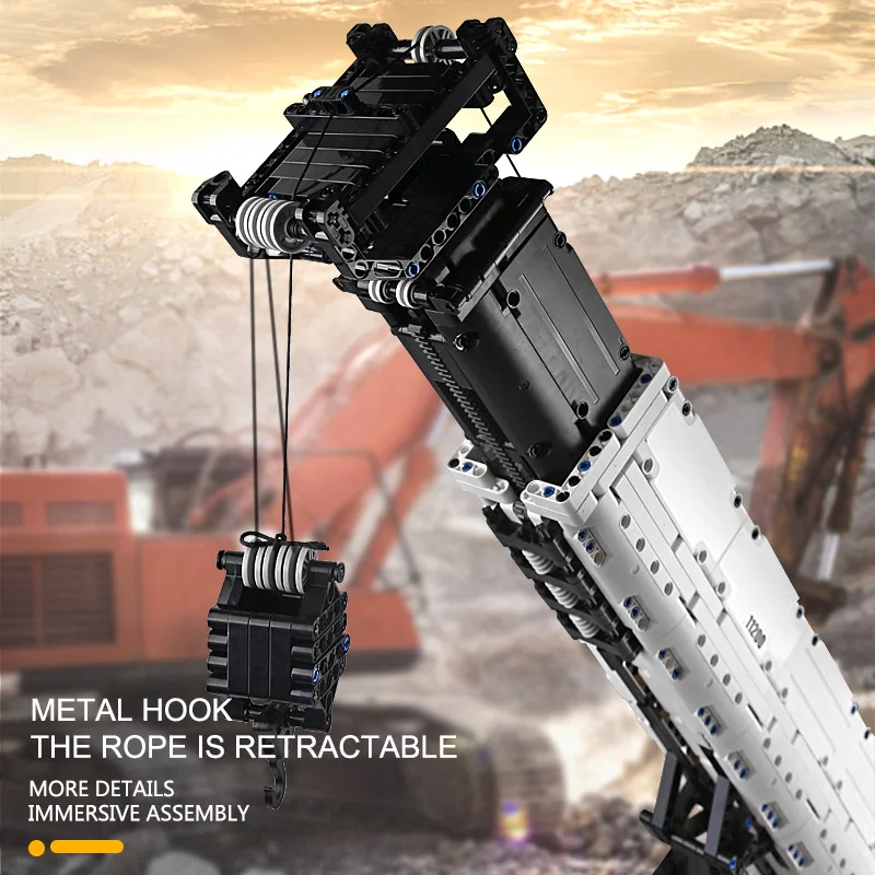 Высокотехнологичный Радиоуправляемый Электрический кран MOULD KING LTM11200