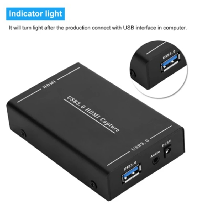USB 3 0 HDMI захвата Карта видеозахвата адаптер Запись коробка Регистраторы для Windows 7