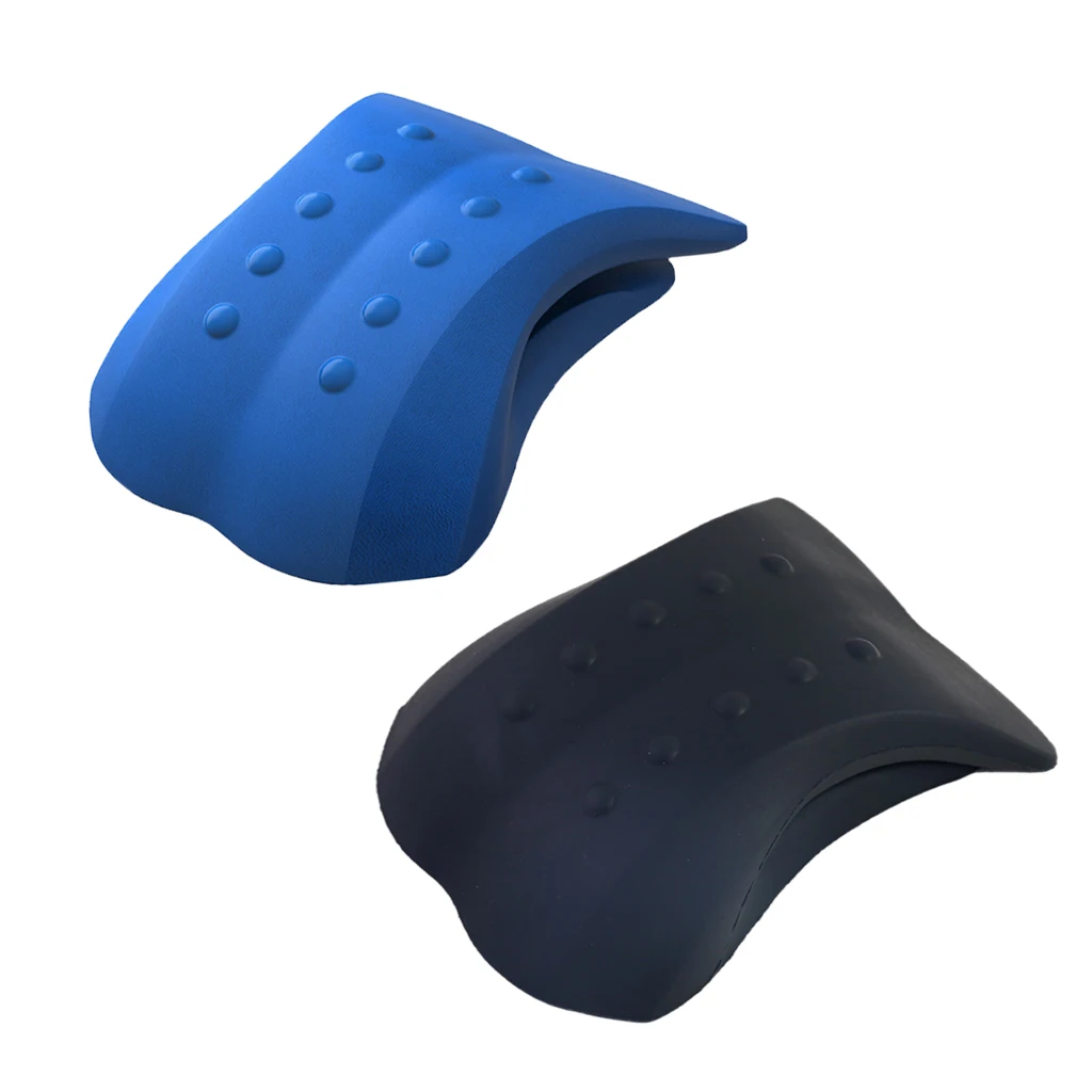 

Memory Foam Back Traction Lumbar Support for Office Cramping Lower Back Pain Stretcher Deck Herniated Disc Decompressor Relief