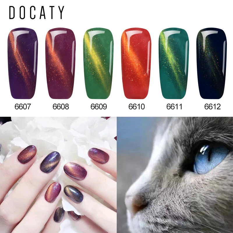 Полуперманентная эмалированная УФ лампа Docaty светодиодный Гель лак для ногтей