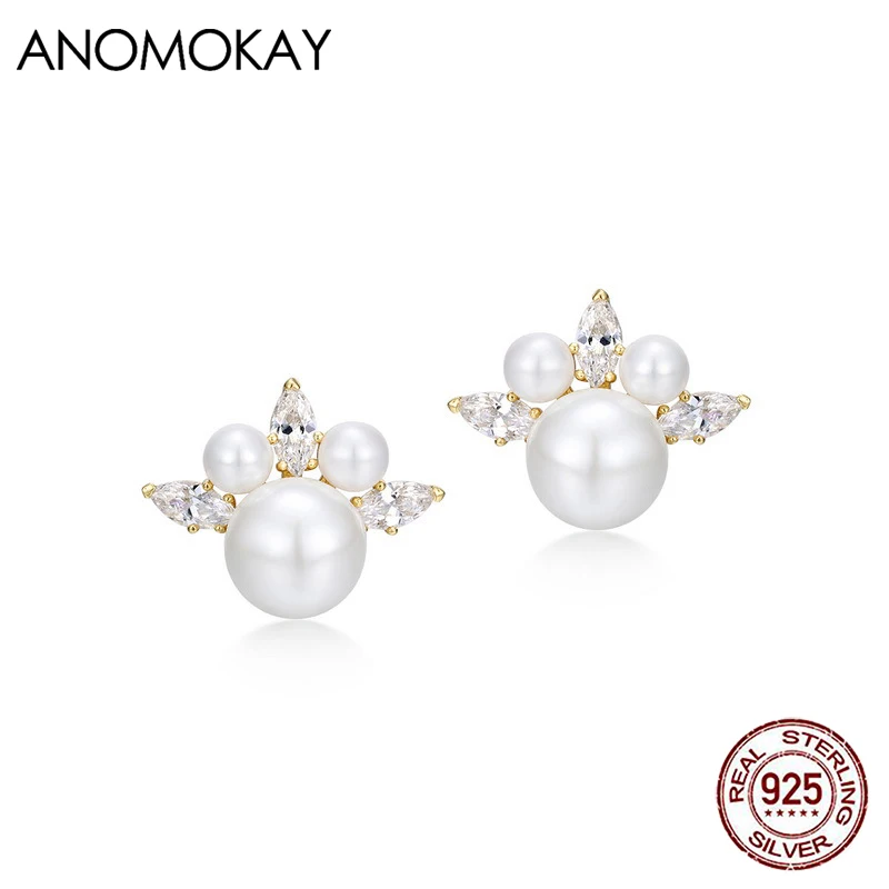 

Женские серьги-гвоздики из серебра 100% пробы с жемчугом