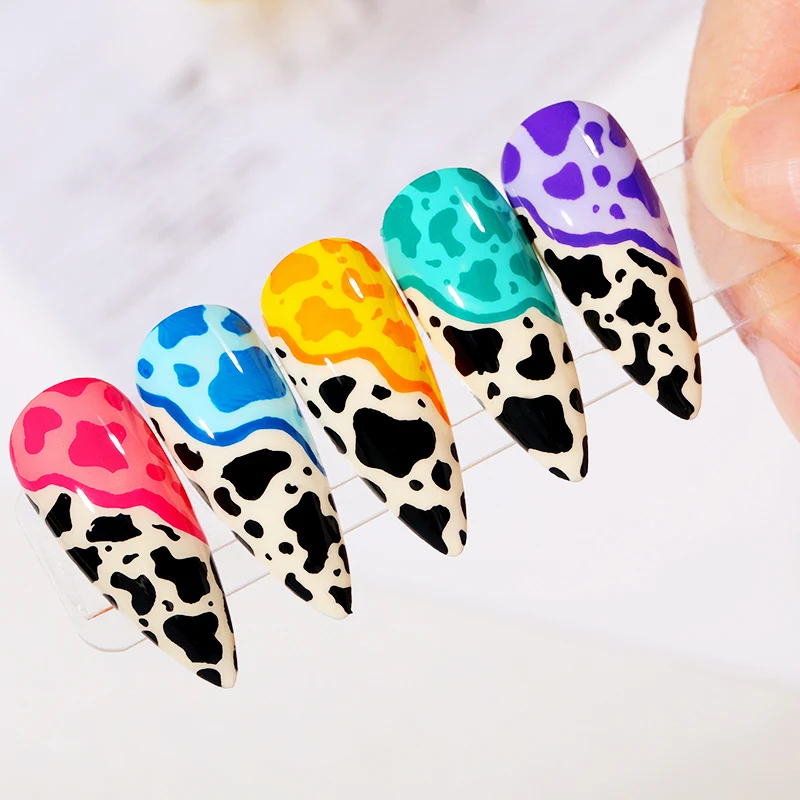 Пластины для стемпинга ногтей BORN PRETTY с изображением коровы из нержавеющей стали |