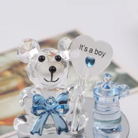 50pcslot crystal bear nipple baptism baby shower souvenirs wedding favors birthday party gifts k5