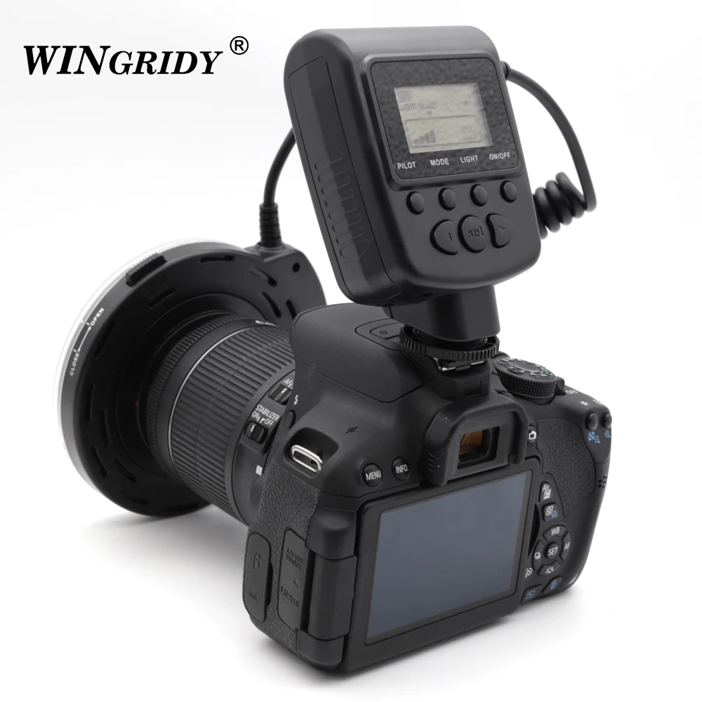 HD-130 светодиодный макро кольцо вспышка видео свет камера лампа освещение