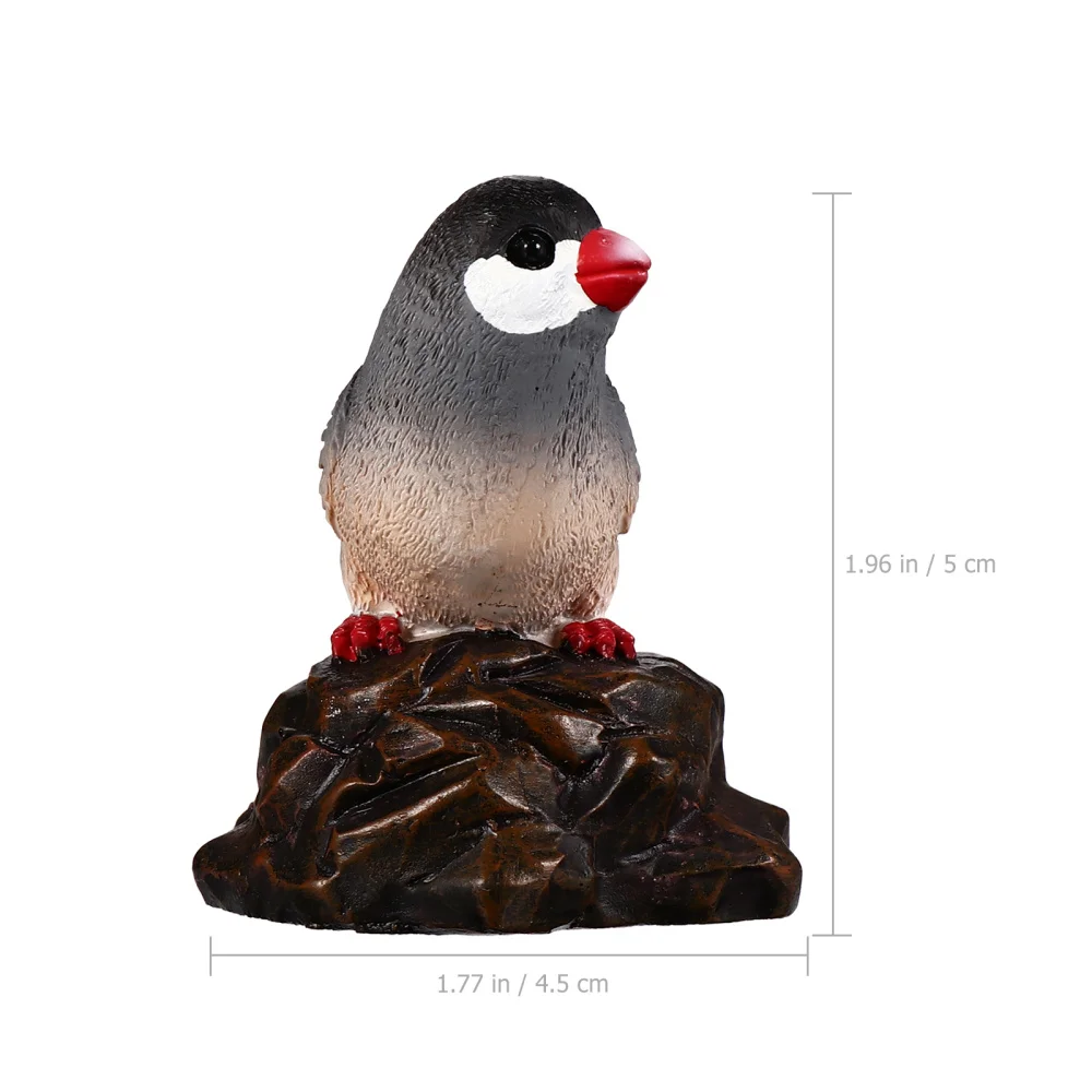 

3pcs Simulation Bird Ornament Delicate Bird Model Gardening Scene Decor