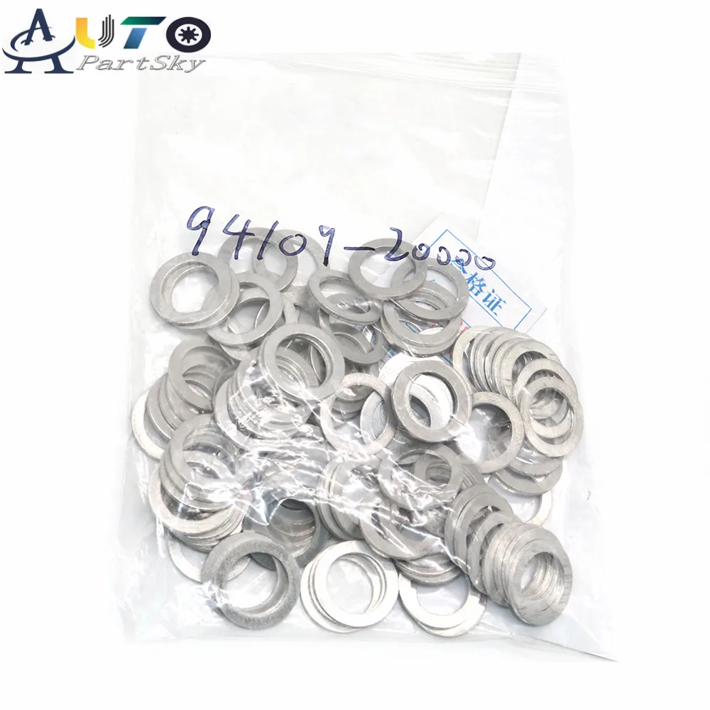 20pcs new 20mm oil drain plug crush washer gaskets for honda for acura auto replacement part 94109 20000 9410920000 free global shipping