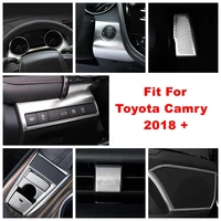 door speaker head light warning lamp foot rest pedal start stop button cover trim accessories for toyota camry xv70 2018 2022