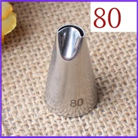 80 chrysanthemum mounting pastry tip 304 stainless steel pastry tube pastry tip baking diy cake tool small number