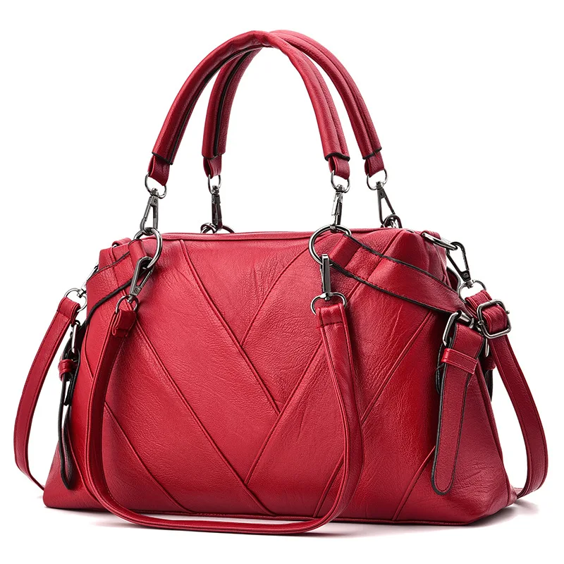 HISUELY Designer Women Pu Leather handbags new fashion wild temperament personality elegant comfort casual shoulder bag Bolsa | Багаж и