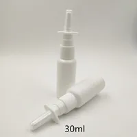 Free Shipping 100pcs/lot 30ml white plastic HDPE nasal spray bottles nasal spray pump bottle, 1oz Plastic sprayer bottles