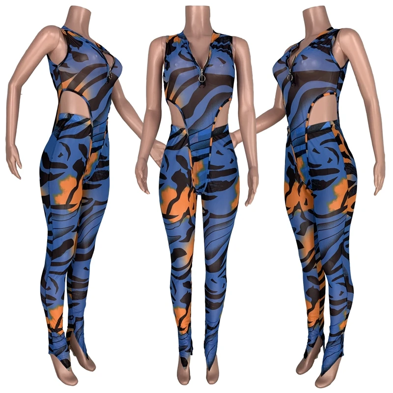 Сексуальный летний женский комплект одежда сетчатый из двух предметов топ и