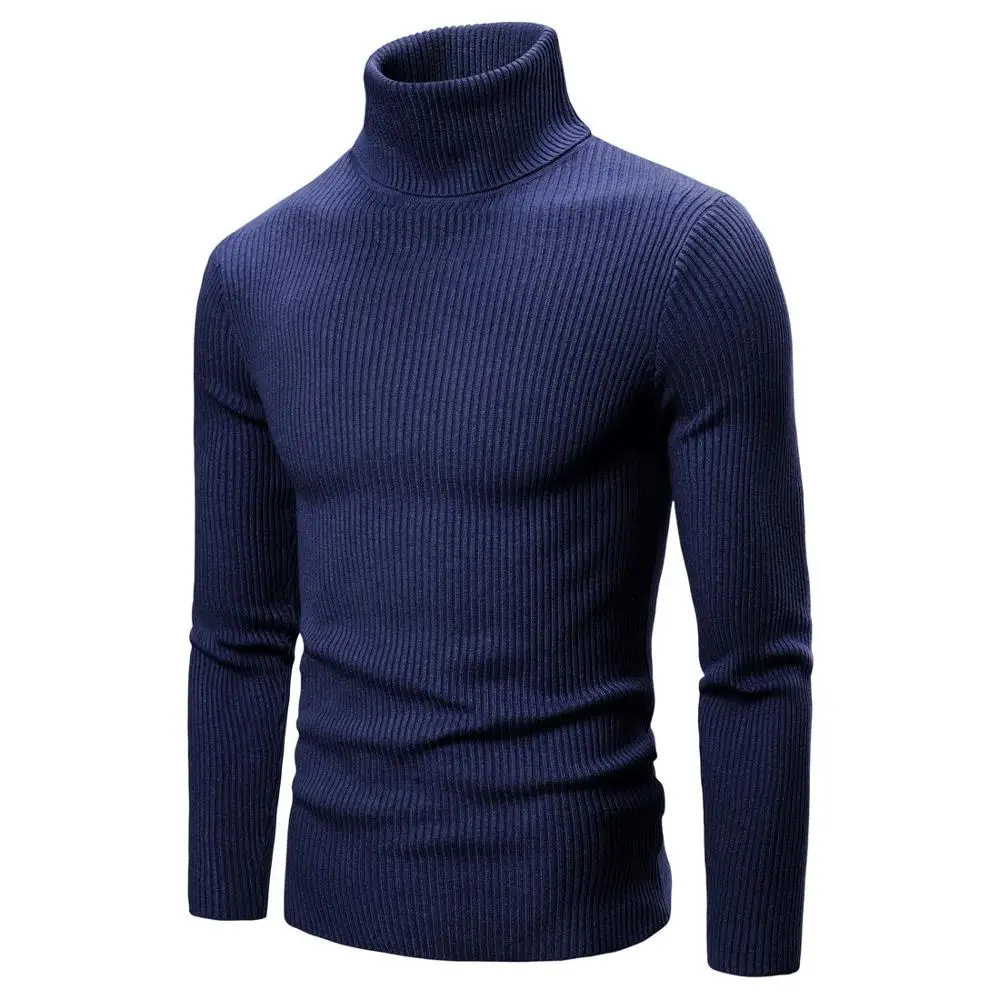

Autumn Sweaters Men Solid Color Casual Sweater
