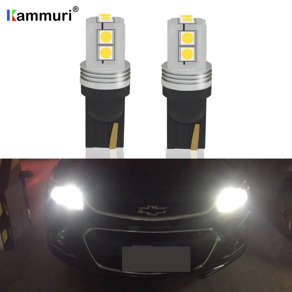 2X T10 W5W светодиодный светильник лампа габаритного огня Canbus без ошибок для Chevrolet Cruze