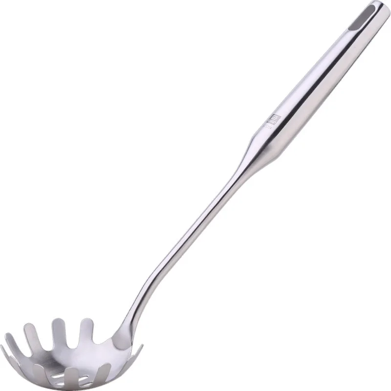 

Thicken 304 Kitchen Stainless Steel Powder Pasta Spaghetti Noodle Spoon Face Powder Claws Long Handle German Style Kitchen Spoon