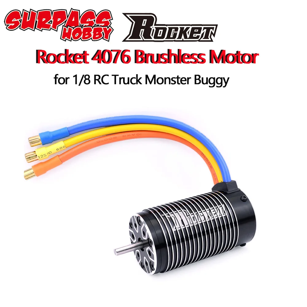 Фото Ракета 4076 2000KV 2250KV бесщеточный двигатель для 1/8 TRAXXAS HPI RC автомобиль грузовик Ракета 4076 2000KV 2250KV бесщеточный двигатель для 1/8 TRAXXAS HPI RC автомобиль грузовик