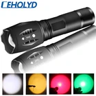 10 шт. желтый и белый 2 Цвета XM-L2 U3 Led Фонарь с приближением, Водонепроницаемый фонарь 18650 или AAA Батарея для кемпинга Фонари