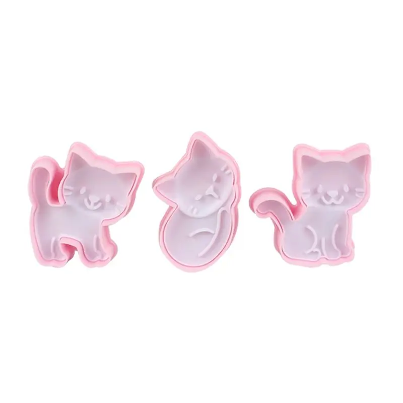 3 шт./компл. формы для печенья с милым котом резак помадки форма выпечки тортов |