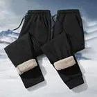 Зимние мужские спортивные брюки с плюшевой подкладкой