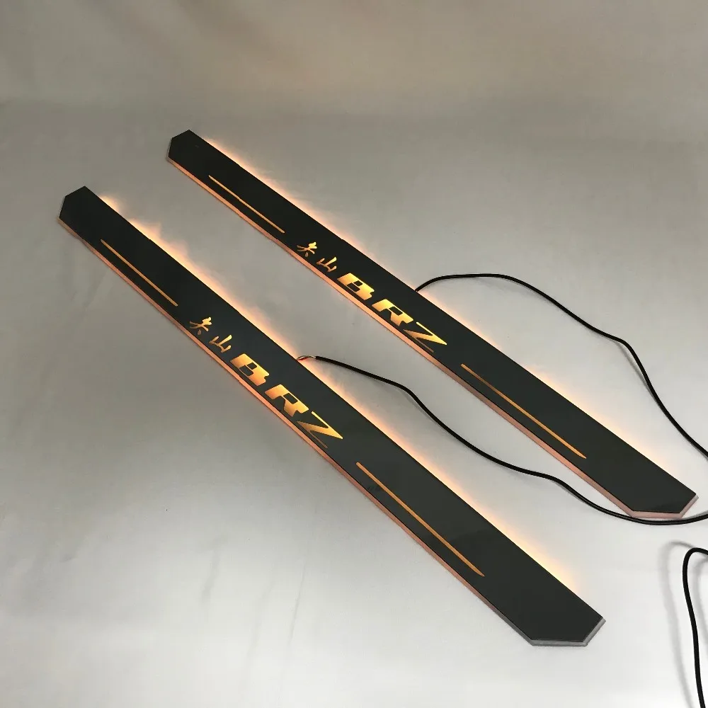 

Бесплатная Экспресс доставка, светодиодные накладки на порог двери, декоративные фары, накладки на планку для subaru brz