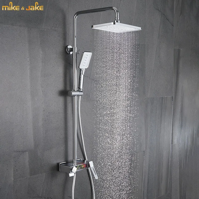 

Chrome brass shower mixer black bath shower rainfall rose shower mixer set tap bath hot and cold shower mixer