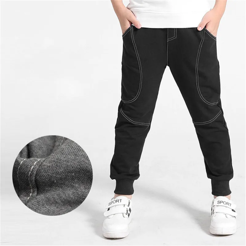 Осенние штаны для мальчиков 1673 # хлопковая теплая одежда подростков вечерние