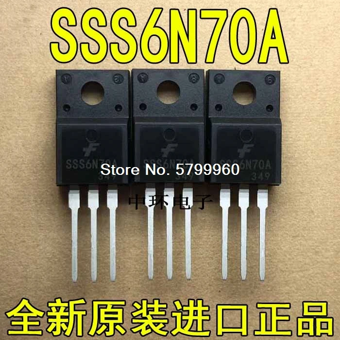 10 шт./лот SSS6N70A TO-220F транзистор | Электронные компоненты и принадлежности