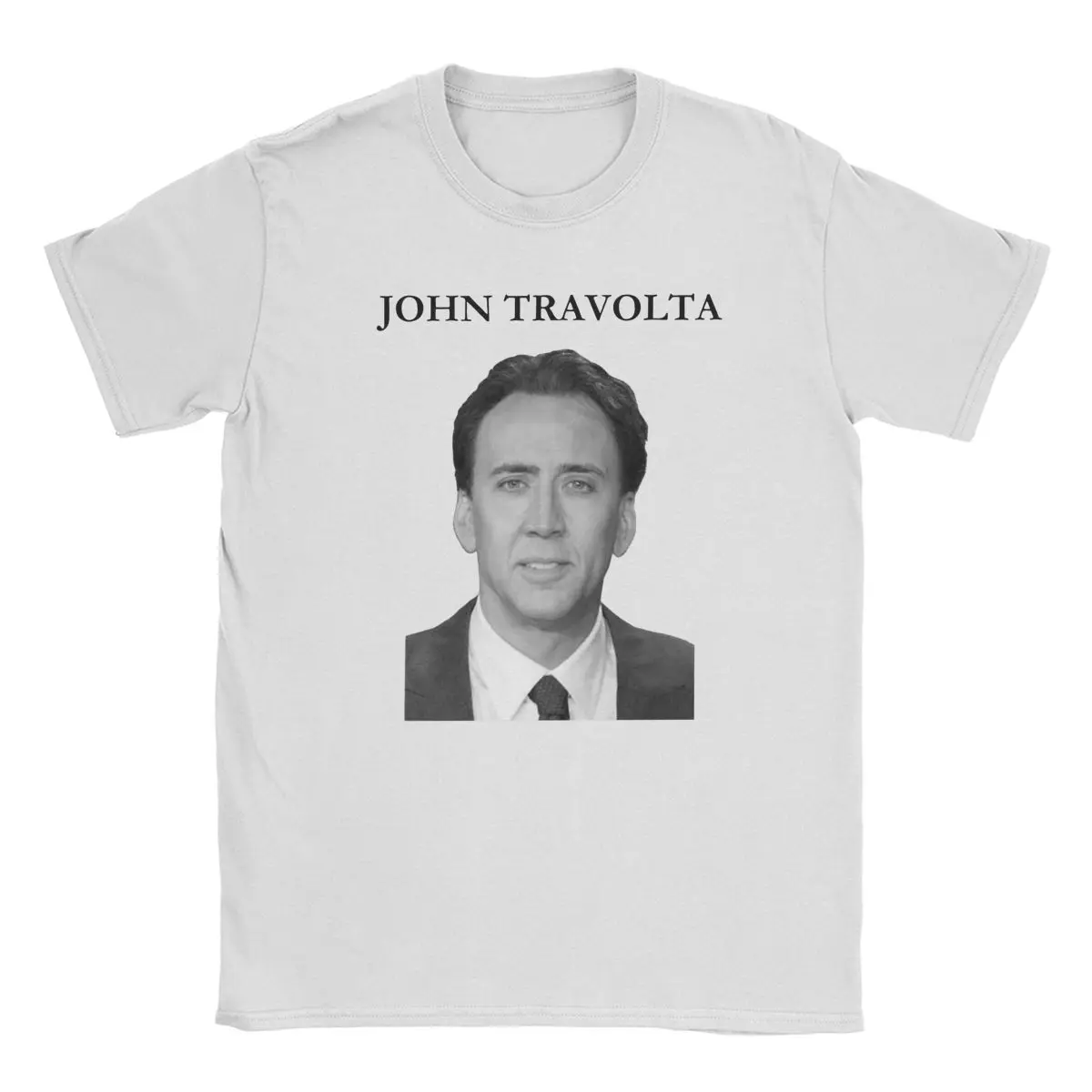 Мужская футболка с изображением Николаса Кейджа Забавные топы из чистого хлопка