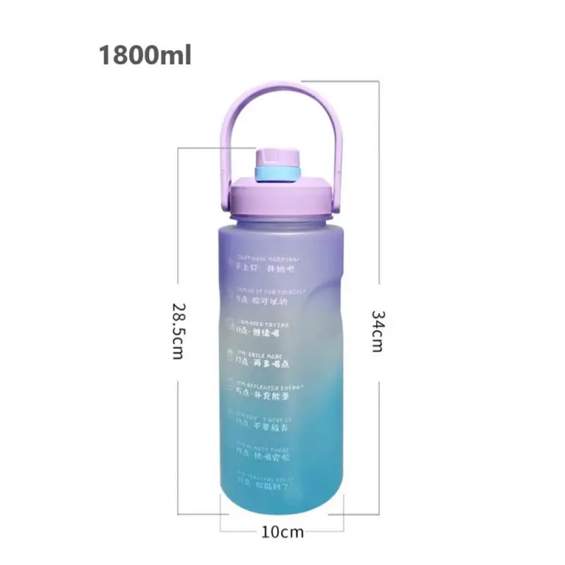 Термостойкая пластиковая бутылка для воды 1800 мл | Дом и сад