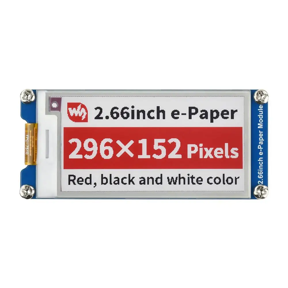 2 66 дюймов SPI Интерфейс красный 3 Цвет E ink Paper Бумага Экран дисплея модуль для Raspberry