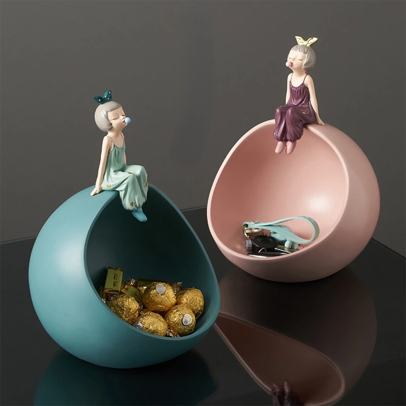 

Творческие пузыри девушки получают практичные рандомные и новоселье подарки с крыльца гостиной настольные украшения