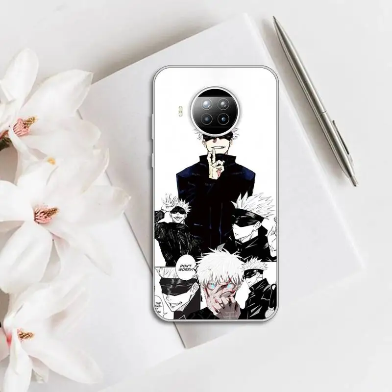 

Anime Jujutsu Kaisen fashion Phone Case Transparent for Xiaomi Redmi note 10 t 8 9 pro lite 11