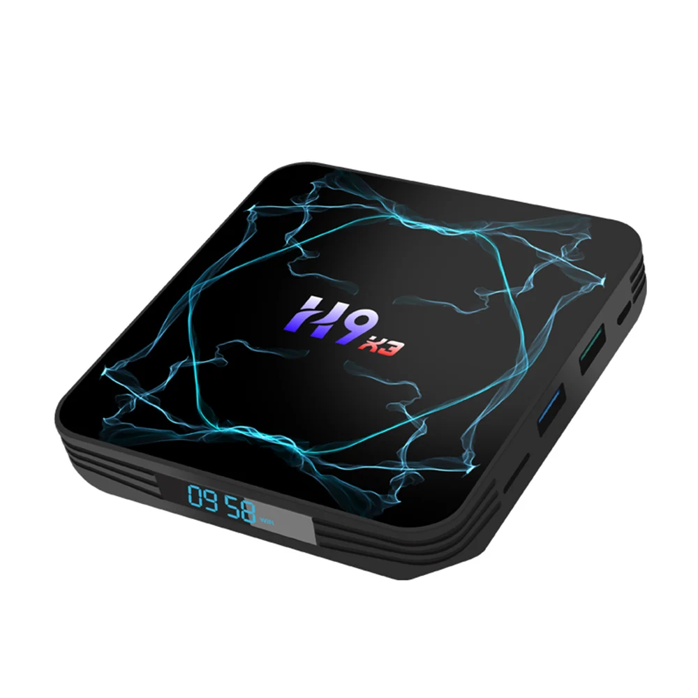 H9X3 android 9 0 8K 4K TV Box Amlogic S905X3 4 ГБ 32 64 Гб UltraHD HDR телеприставка HD 2 4/5G WiFi медиаплеер
