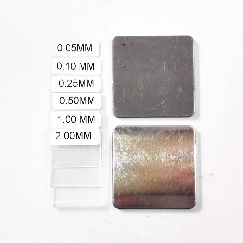 Набор алюминиевых железных калибровочных тарелок с 6 пленками для толщины