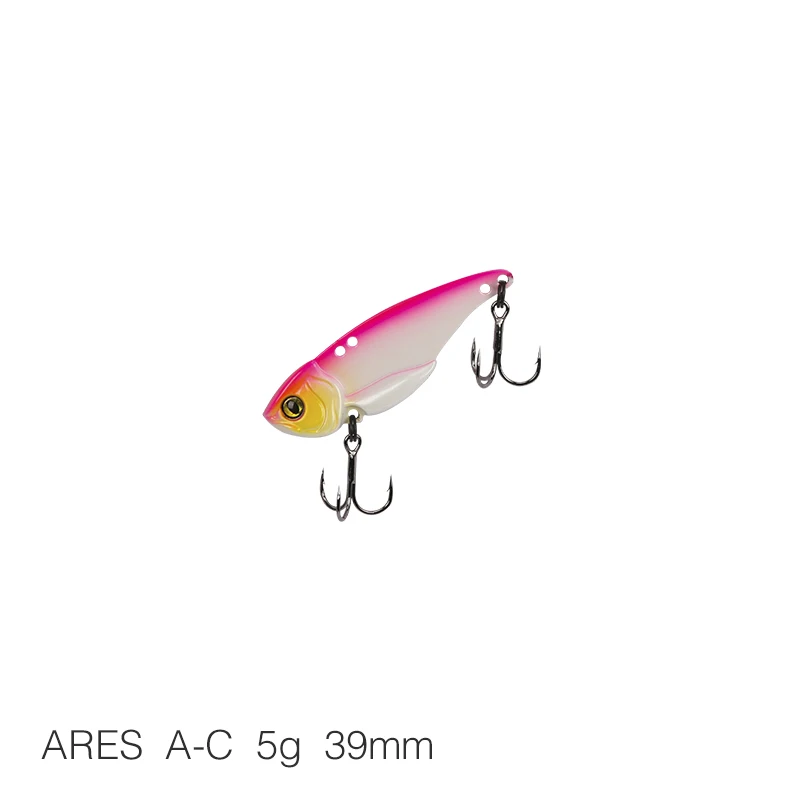 Ares-A-C 5g TSURINOYA ARES-A 5 г/7 г/10 г/15 г Металл VIB приманка для рыбалки искусственная приманка с тройным крюком двойное отверстие низкий центр тяжести - Цвет: Ares-A-C 5g