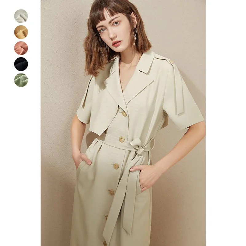 Женское офисное платье блейзер fansilзанен элегантное черное Бандажное средней