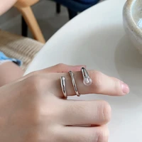 amaiyllis 925 sterling silver open ring silver color hipster female jewelry fashion spiral ring