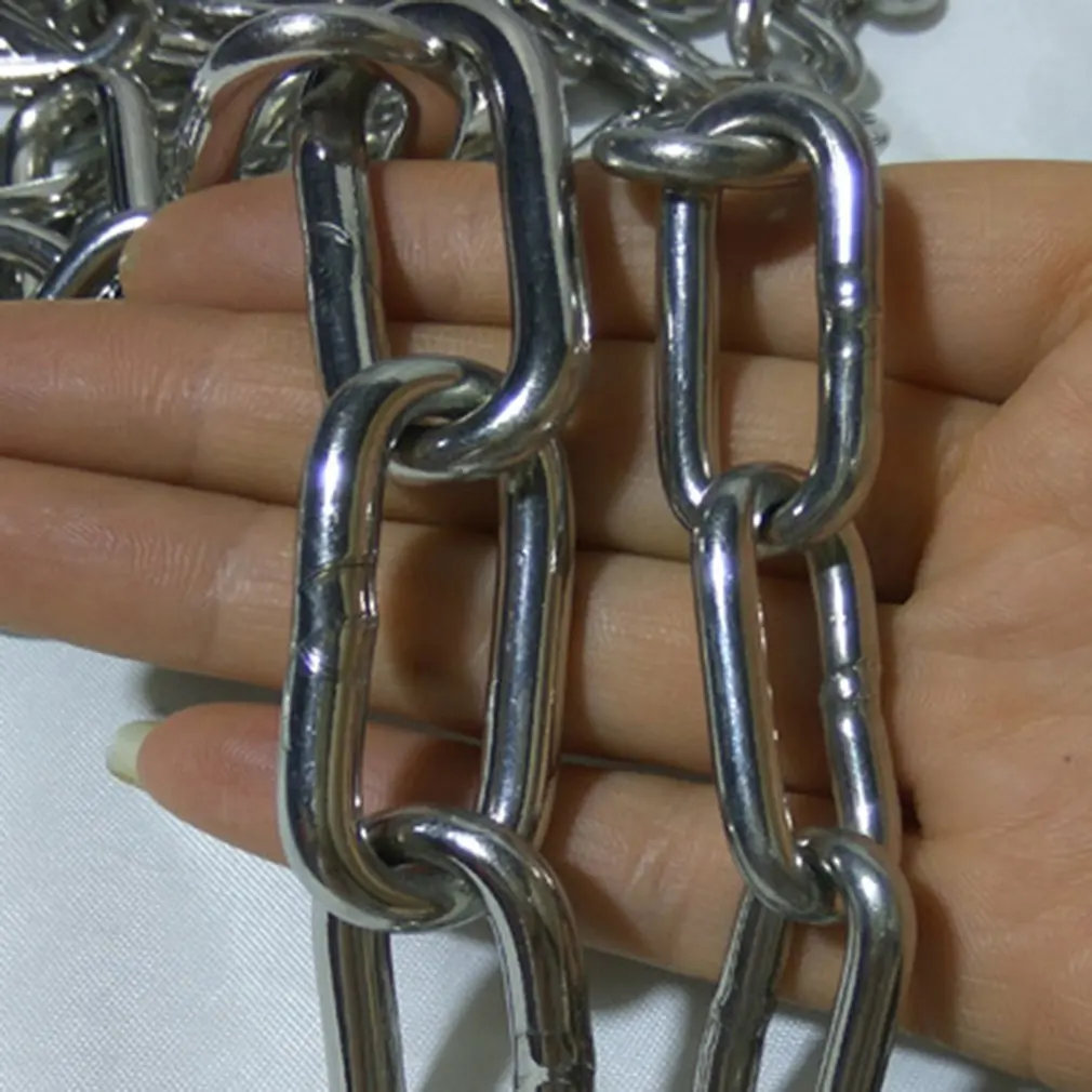 

Durable Stainless Steel Chain Dog Leash Heavy Metal Chrome Pet Slip Leads for Small Medium Dogs Walking Training Pet Rope