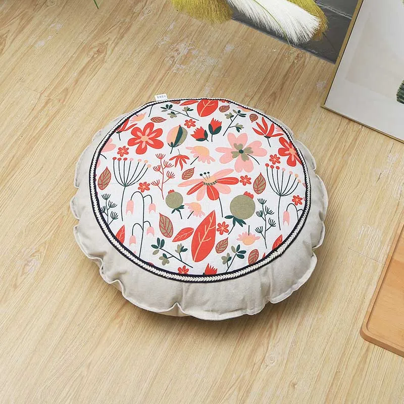 Винтажная утолщенная большая подушка для стула, Кухонное кресло, круглая Съемная Автомобильная подушка для сиденья, напольный татами, декоративные подушки для дома